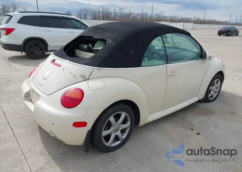 2005 Volkswagen New Beetle Gls 1.8T z USA, uszkodzony, nr VIN 3VWCD31Y25M303144